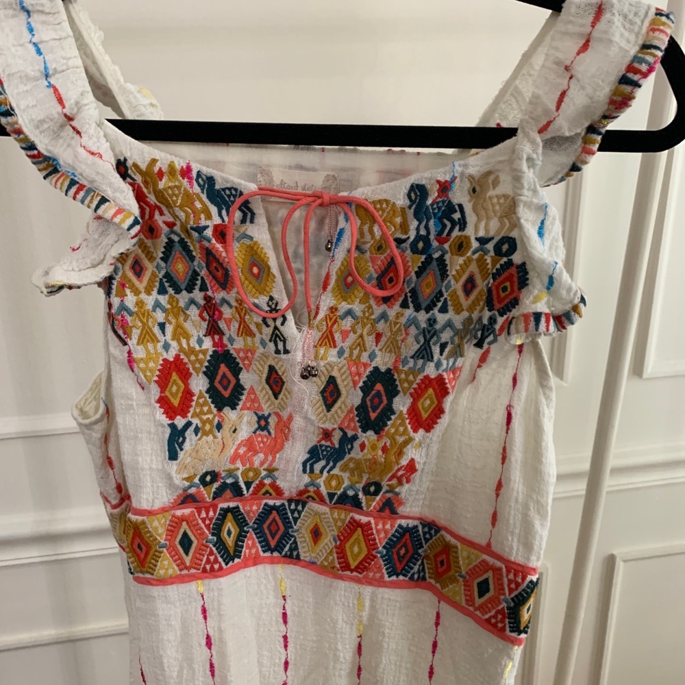 Embroidered Spanish Inspired Dress - Picture 2 of 4